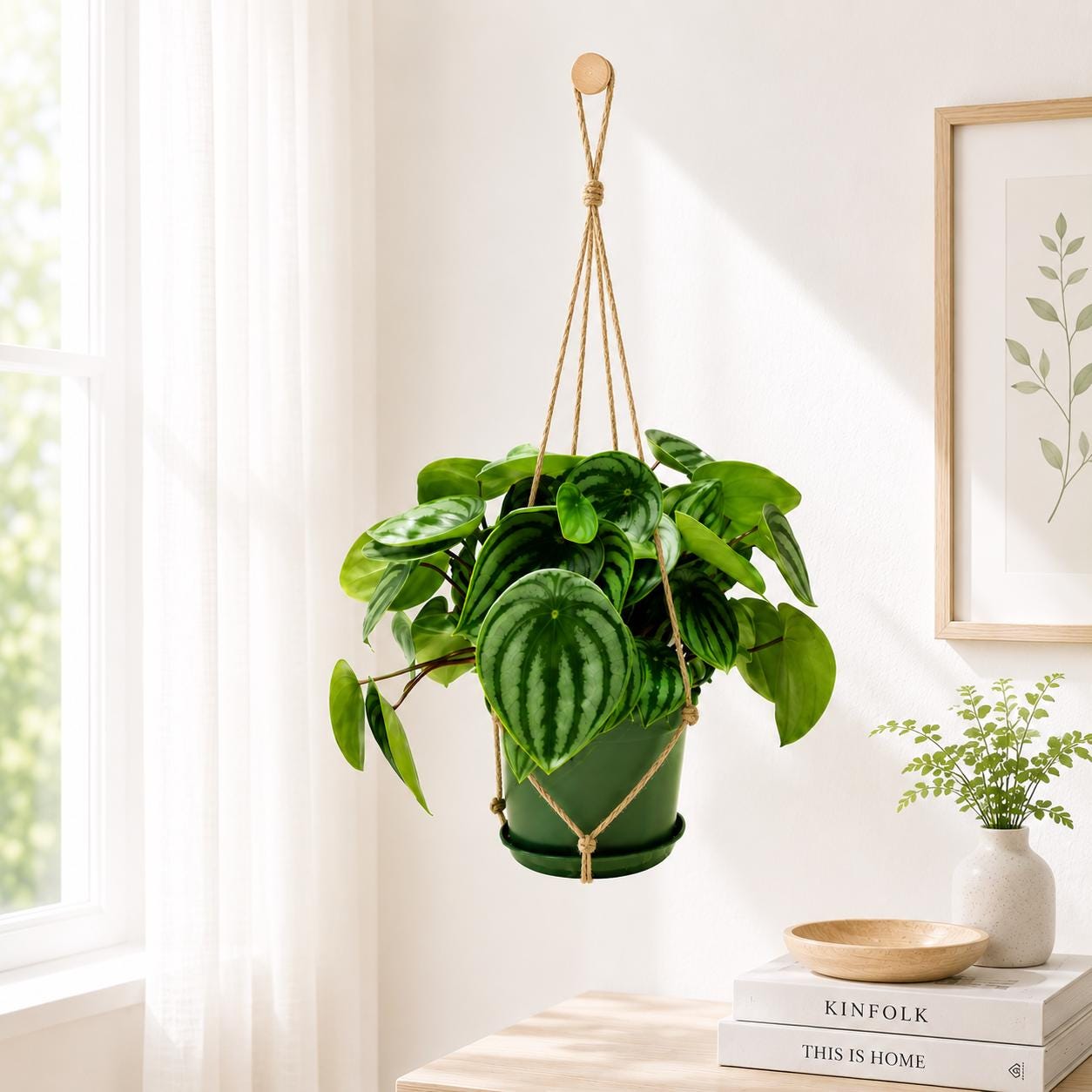 Watermelon Peperomia, Peperomia argyreia, Peperomia Watermelon, Watermelon Plants – Houseplants, Foliage Plants, Ground Covers, 6" Pot