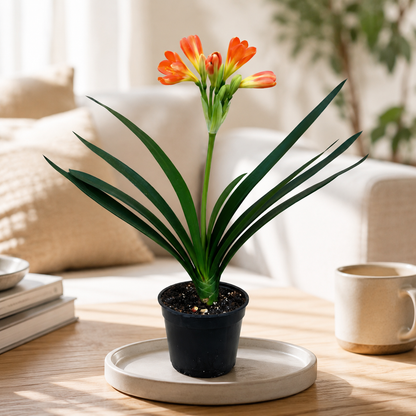 Clivia, Clivia miniate, Bush Lily, Natal Lily, Foliage Plants, Flowering Plants - 6" Pot, Flowering Seasonally