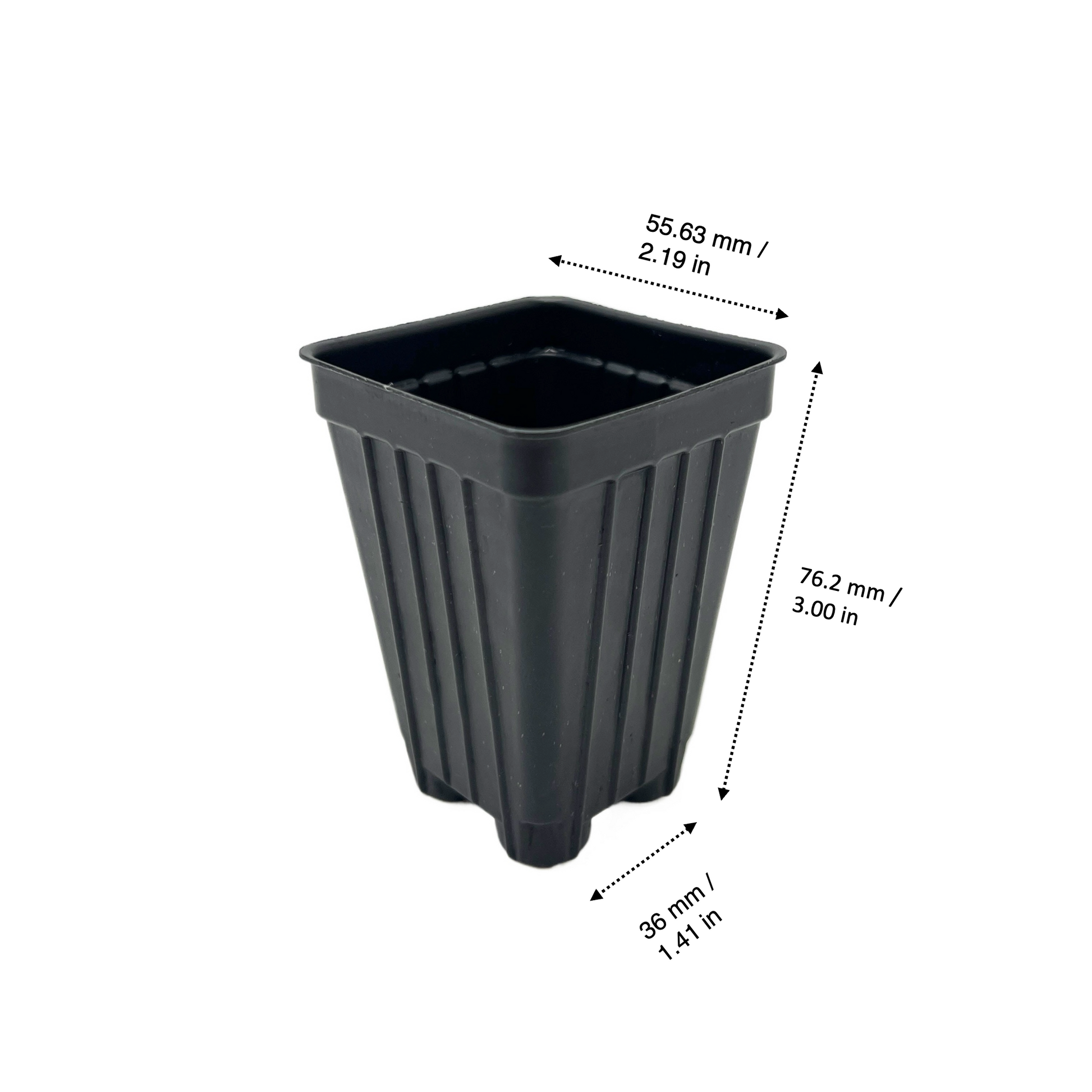deep root plant pots 100-Pack of Deep 2-inch Root Trainer Pots for Seedlings and Cuttings ( – Wonderland Flora